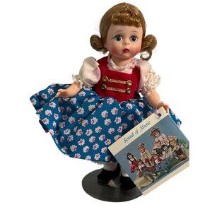 Madame Alexander Gretl Doll Sound Of Music Collectible Doll 8" Orig Box & Stand